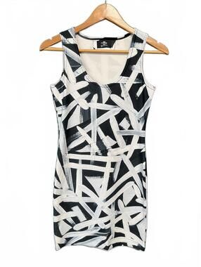 Hope Guinn Abstract Print Bodycon Mini Dress Size S Goth Indie Grunge Aesthetic